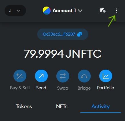 Metamask Click Options